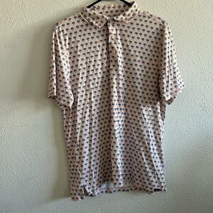 Faherty Pink and Blue Patterned Men's Shirt
